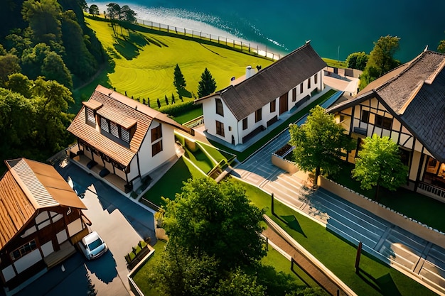 A bird's - eye view of the resort