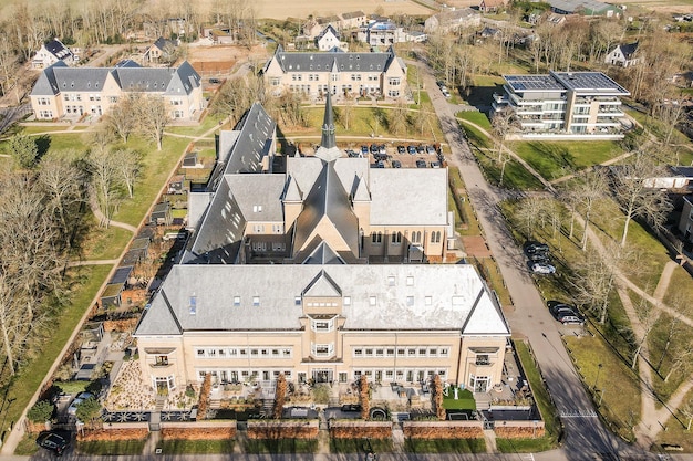 Bird'seye view of the city church