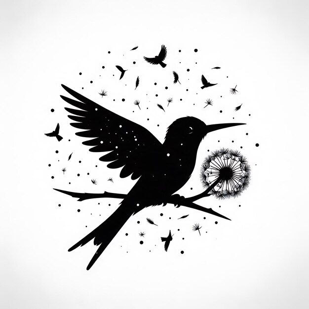 Bird silhouette illustration