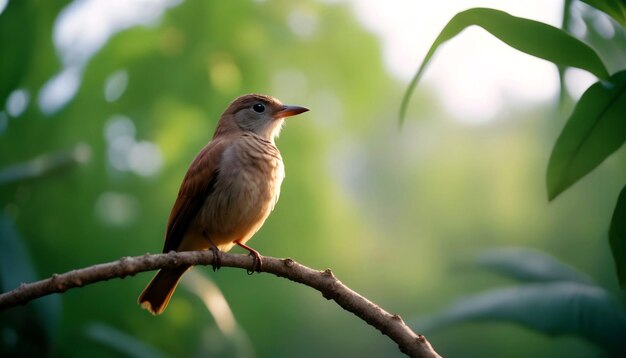 Bird siting on a tree branch