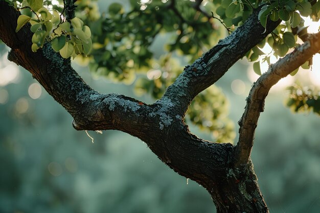 Photo a bird sitting on top of a tree branch