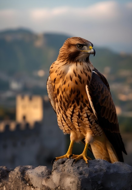 A bird standing on a rock