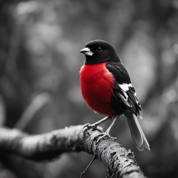 A Bird Standing in the tree and watching nature background