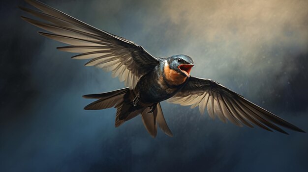 Photo bird swallow