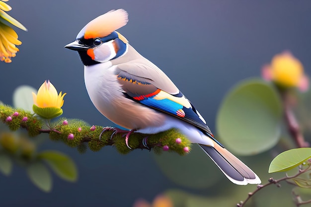 a bird on a tree branch