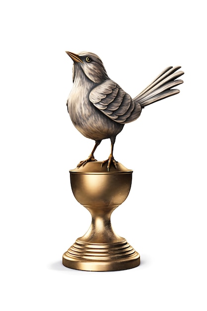 Bird trophy champion trophy sports award Winner prize champions celebration concept