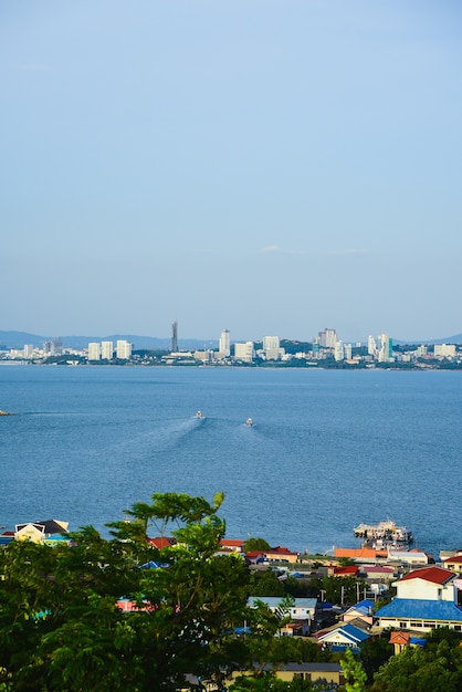 Bird view of  the beach