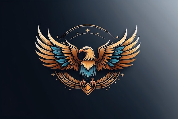 Bird wings logo vector template