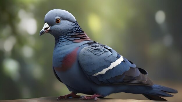 a bird with a blue head and a white stripe on its head