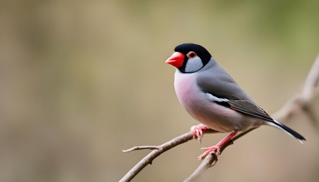 a bird with a red beak and a yellow beak with a red beak