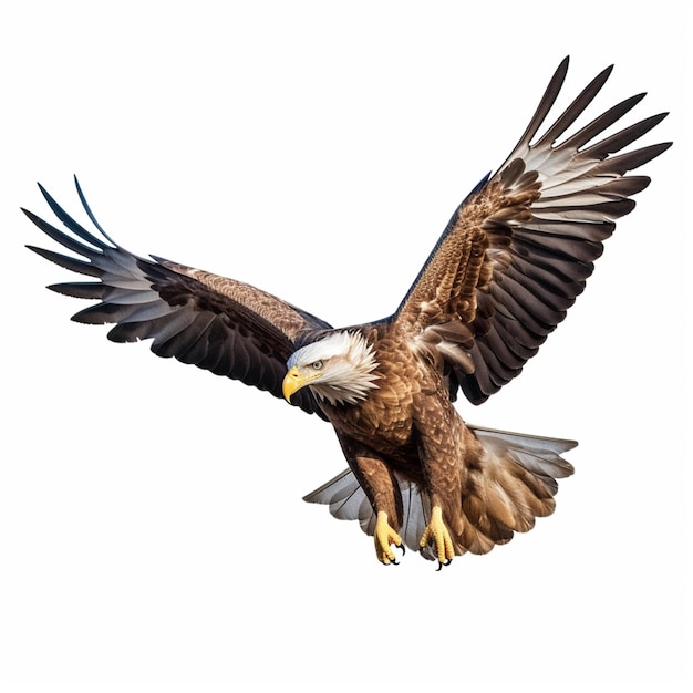 A bird with the wings spread out and the word eagle on it