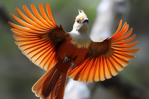 A bird with a wingspan wider than its bod