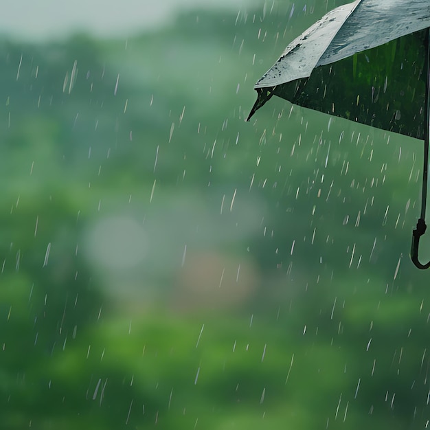 鳥屋は雨の中にあり雨が降っています