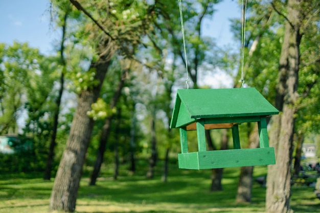 Birdhouse in park