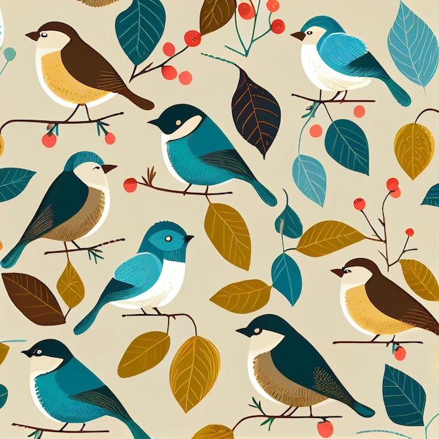 Birds  illustration, bids vector, digital download, stock art, birds pattern, birds design,