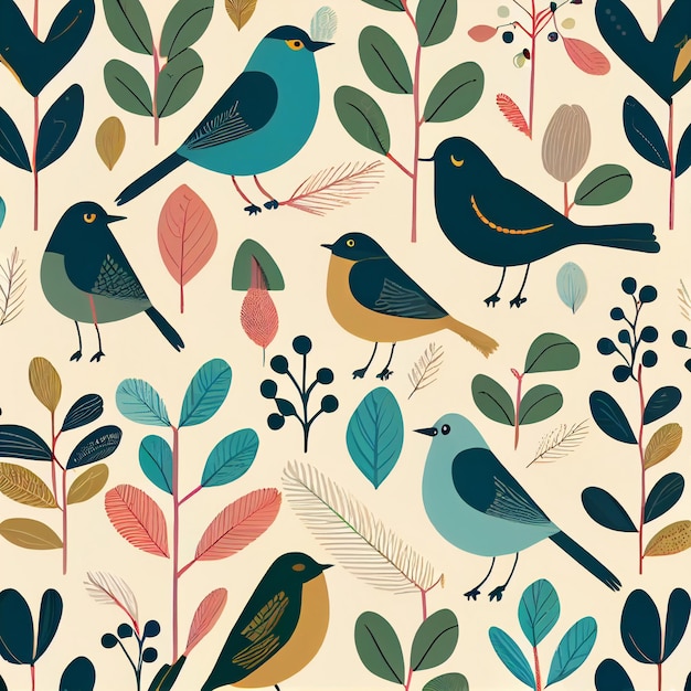 Birds  illustration, bids vector, digital download, stock art, birds pattern, birds design,