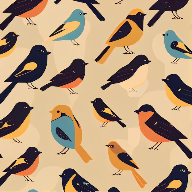 birds illustration, bids vector, digital download, stock art, birds pattern, Birds Vector, stock art