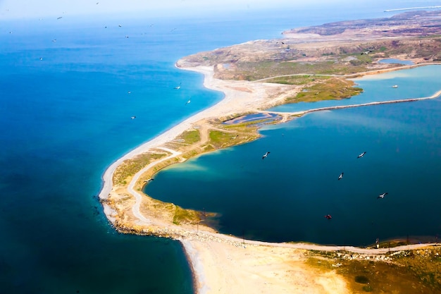 A birdseye view of the Turkish seaside near Istanbul