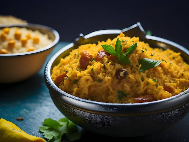 biriyani in a bowl