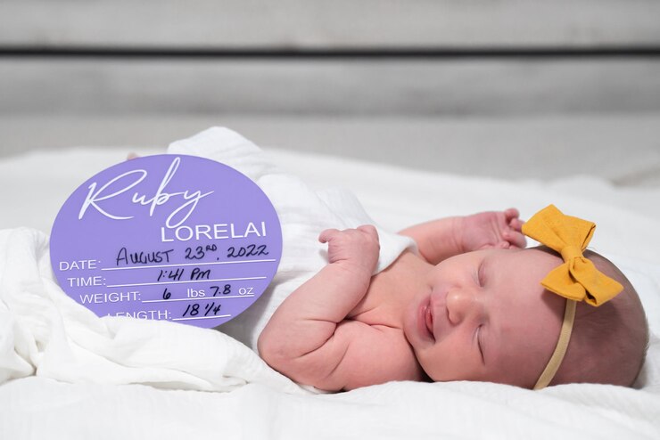 Photo birth announcement