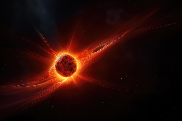 The birth of a star seen from the perspective of another star in nearby system