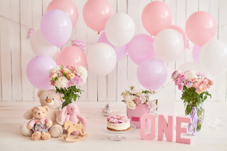 Photo birthday 1 year cake smash decor