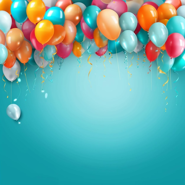 Birthday balloon background 14