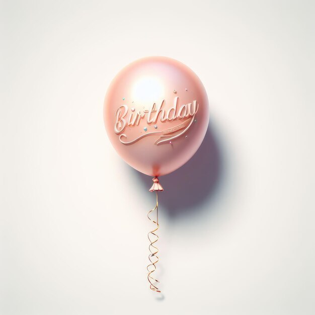 birthday balloons isolated