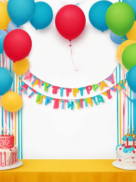 Birthday blank banner