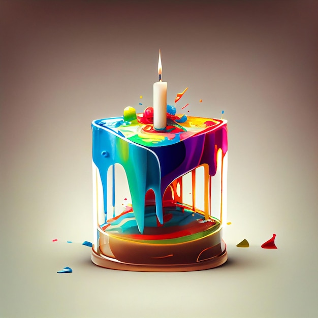 Birthday Cake Background Image