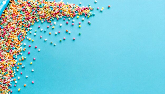 Birthday cake candles with candy sprinkles