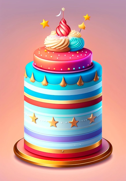 birthday cake design background