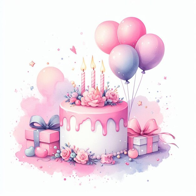 birthday cake illustration