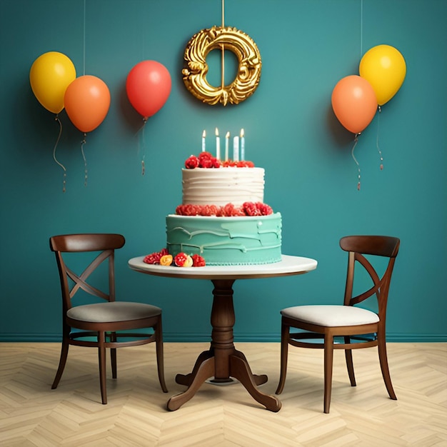Birthday Cake is een unieke en hoge resolutie afbeelding voor feesten en evenementen