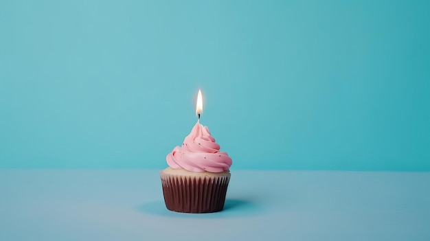 誕生日ケーキの最小限の背景イラスト Generative AIxD
