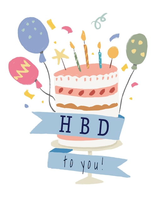 birthday cake png sticker happy birthday message