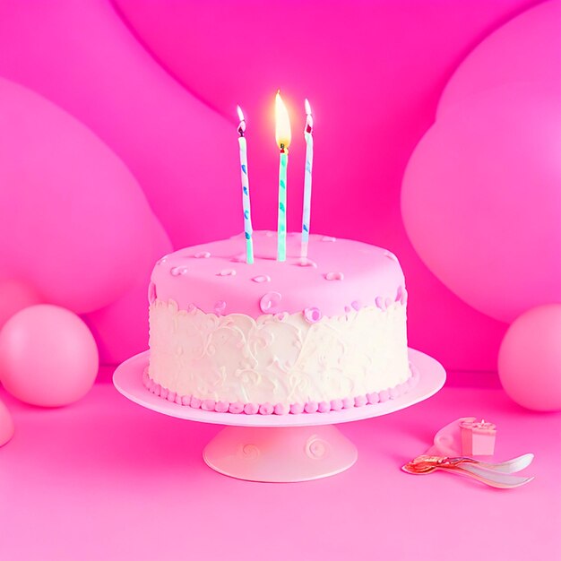 birthday cake with background