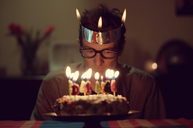 Birthday Cake with Candles