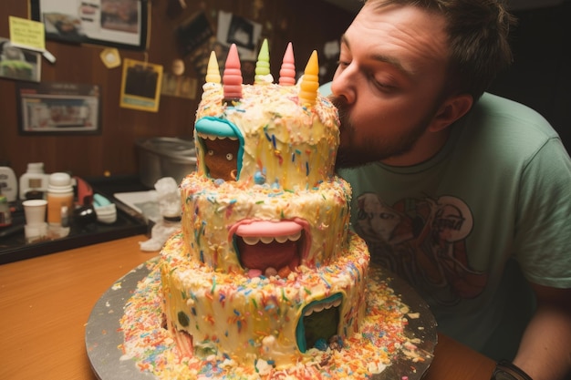 Birthday Cake with Candles