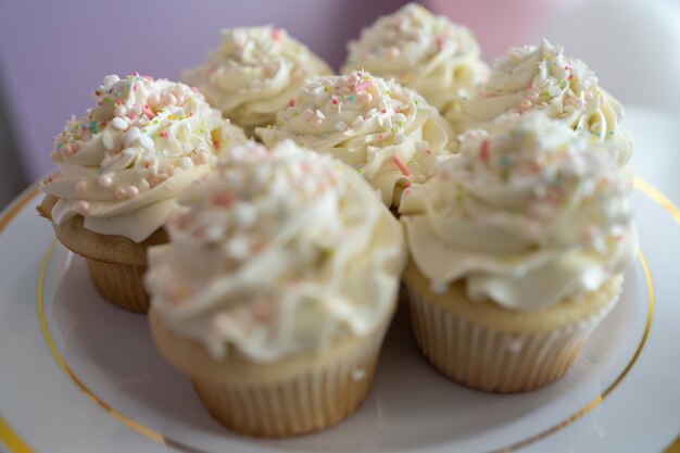 Birthday cake with decorations  close up view