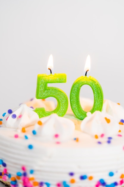 Birthday cake with funfetti sprinkles