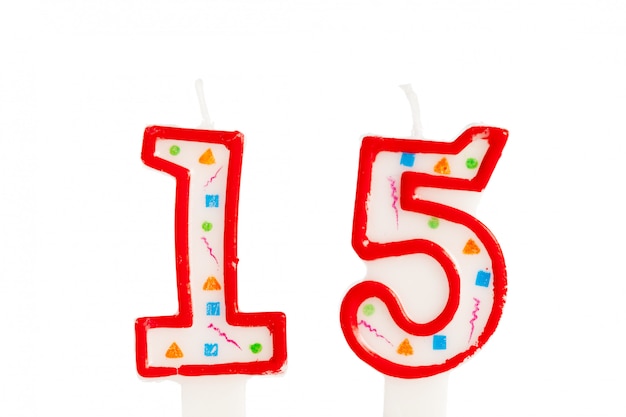 Birthday candles number