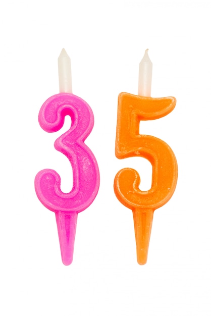 Photo birthday candles number