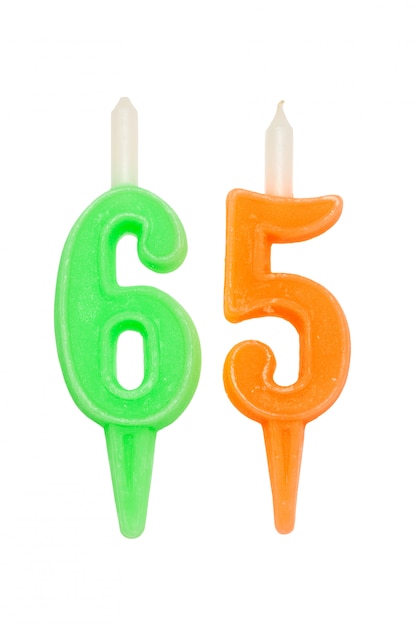 Birthday candles number