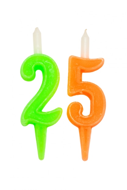 Birthday candles number