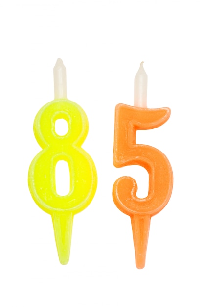 Birthday candles number