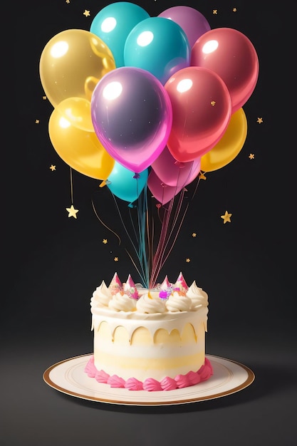 Birthday Card Background for Text 3D