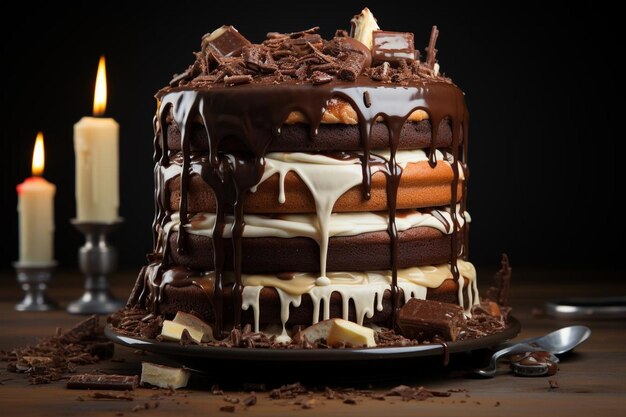 birthday Chocolate cake background food 305jpg