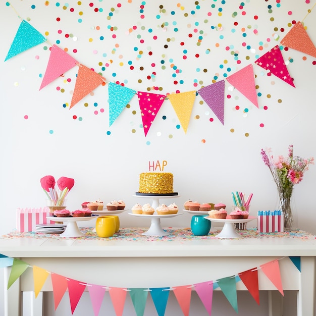 写真 誕生日装飾お祝いテンプレート