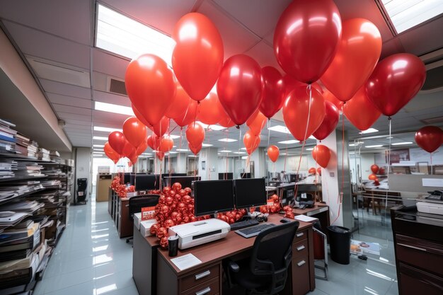 birthday decoration with red theme inspiration ideas